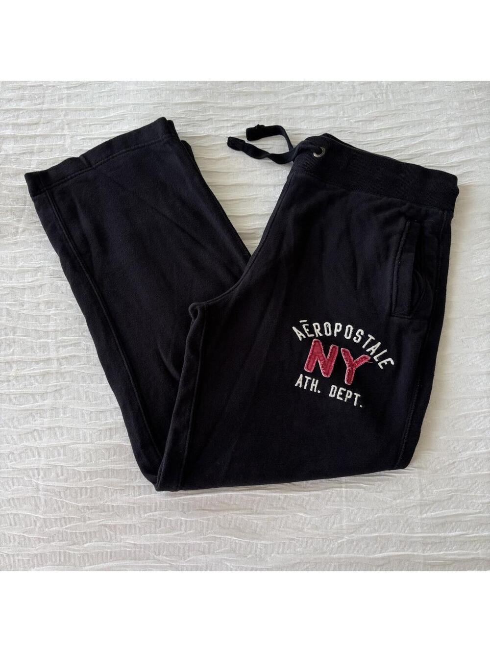 Aeropostale Women's Black and Red Joggers-tracksuit
